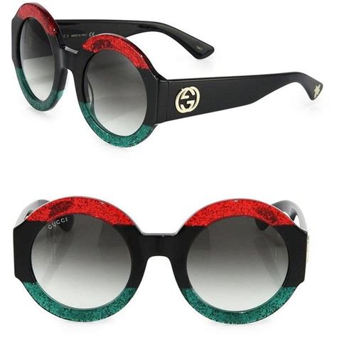 gucci 51mm oversized round colorblock sunglasses|gucci square sunglasses unisex.